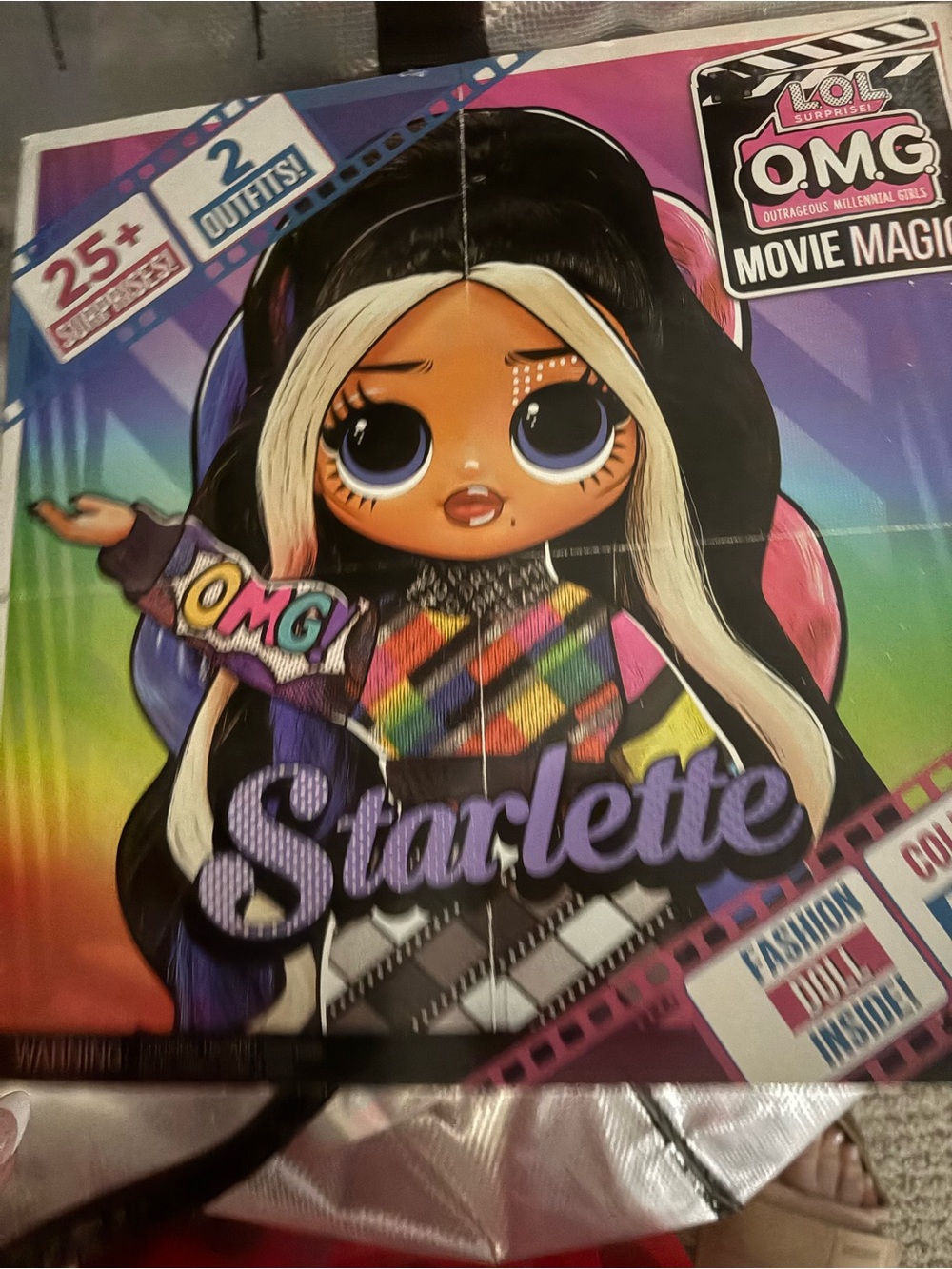 L.O.L. Surprise! Starlette Doll Art Box - Black, White, Purple, Pink, Blue